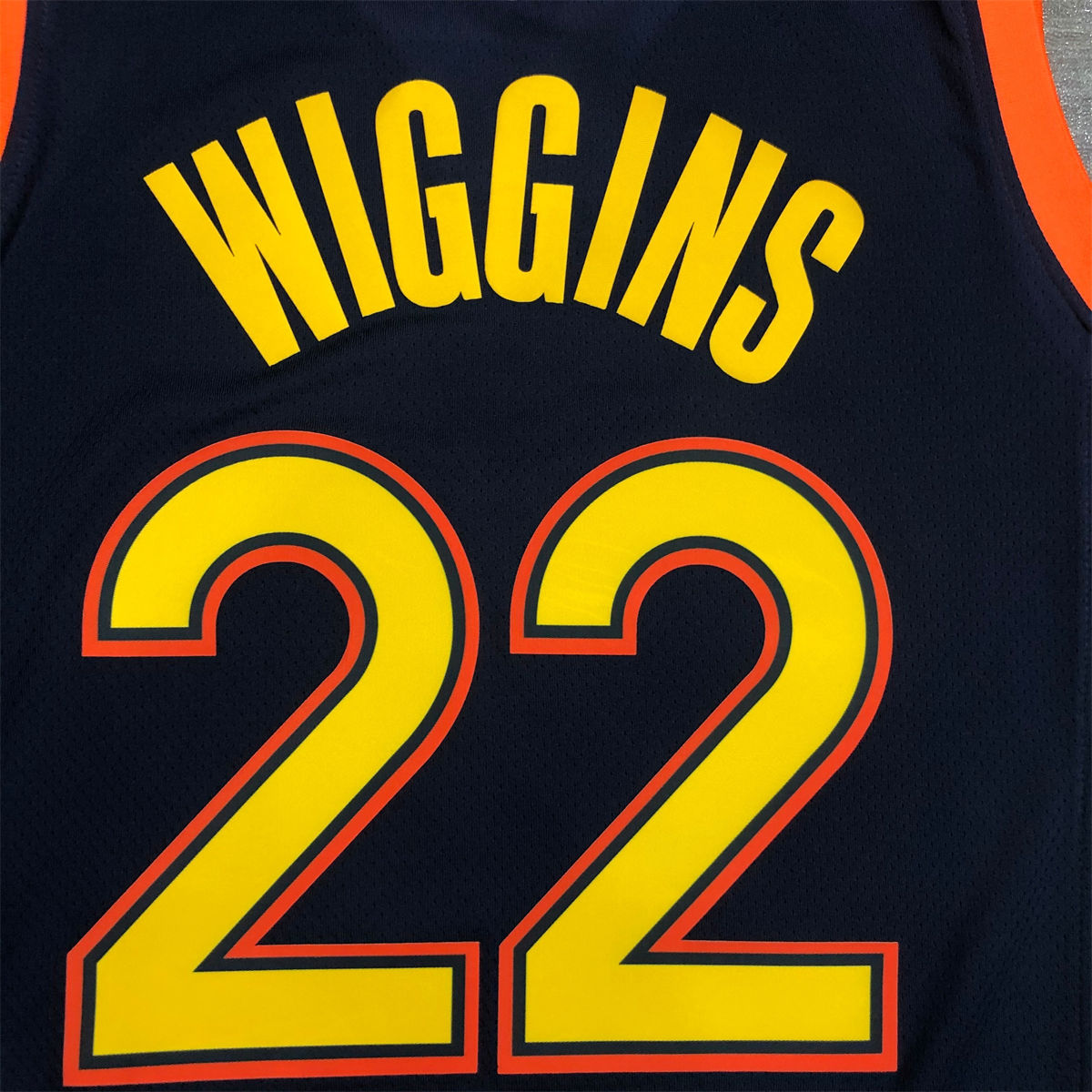 NBA Golden State Warriors V neck Black Jersey WIGGINS#22 S-XXL