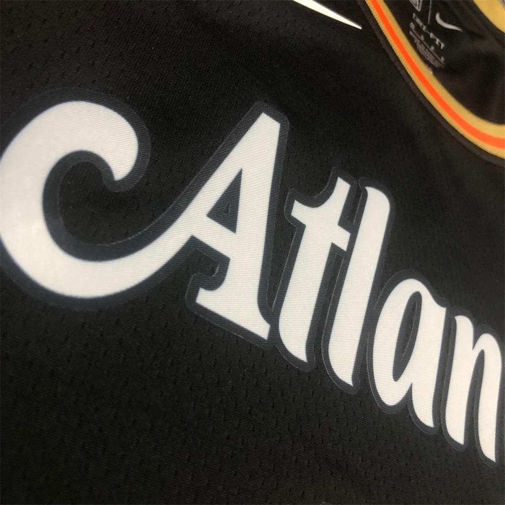 NBA Altanta Hawks Round Neck Black Jersey YOUNG#11 S-XXL