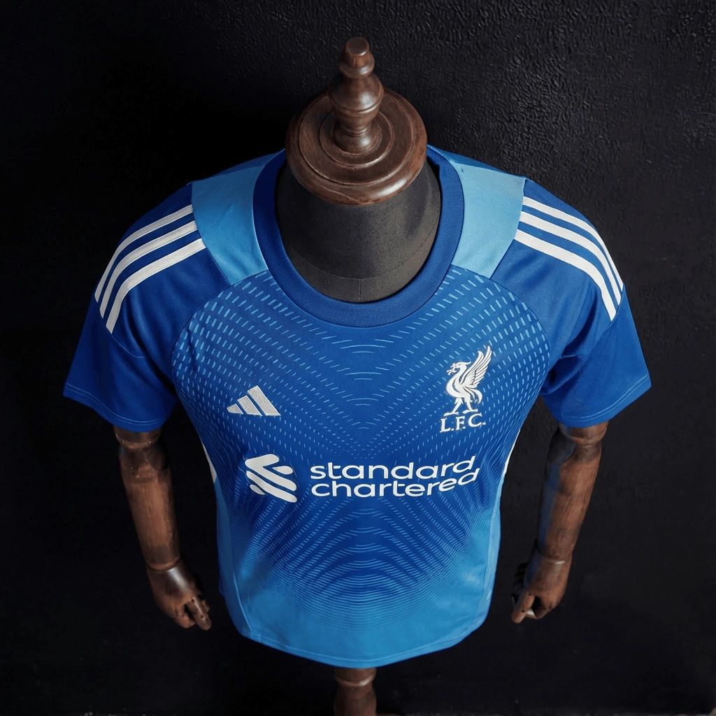 2025/26 Liverpool Goalkeeper Blue Jersey Fan Version