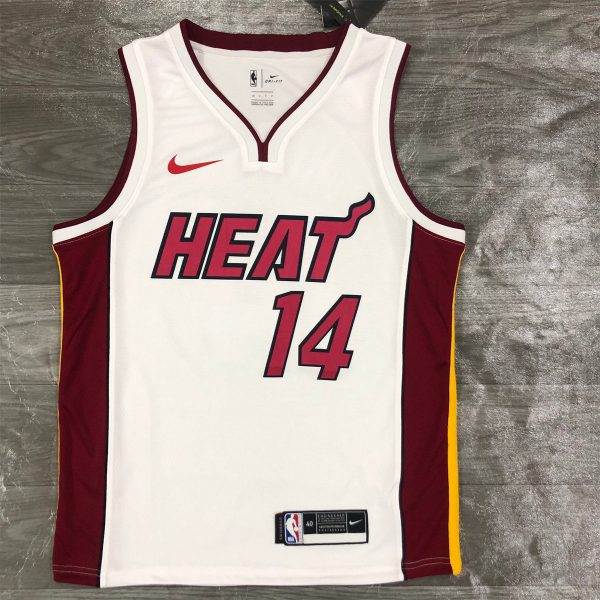 NBA Miami Hearts V-Neck White Jersey HERRO#14 S-XXL