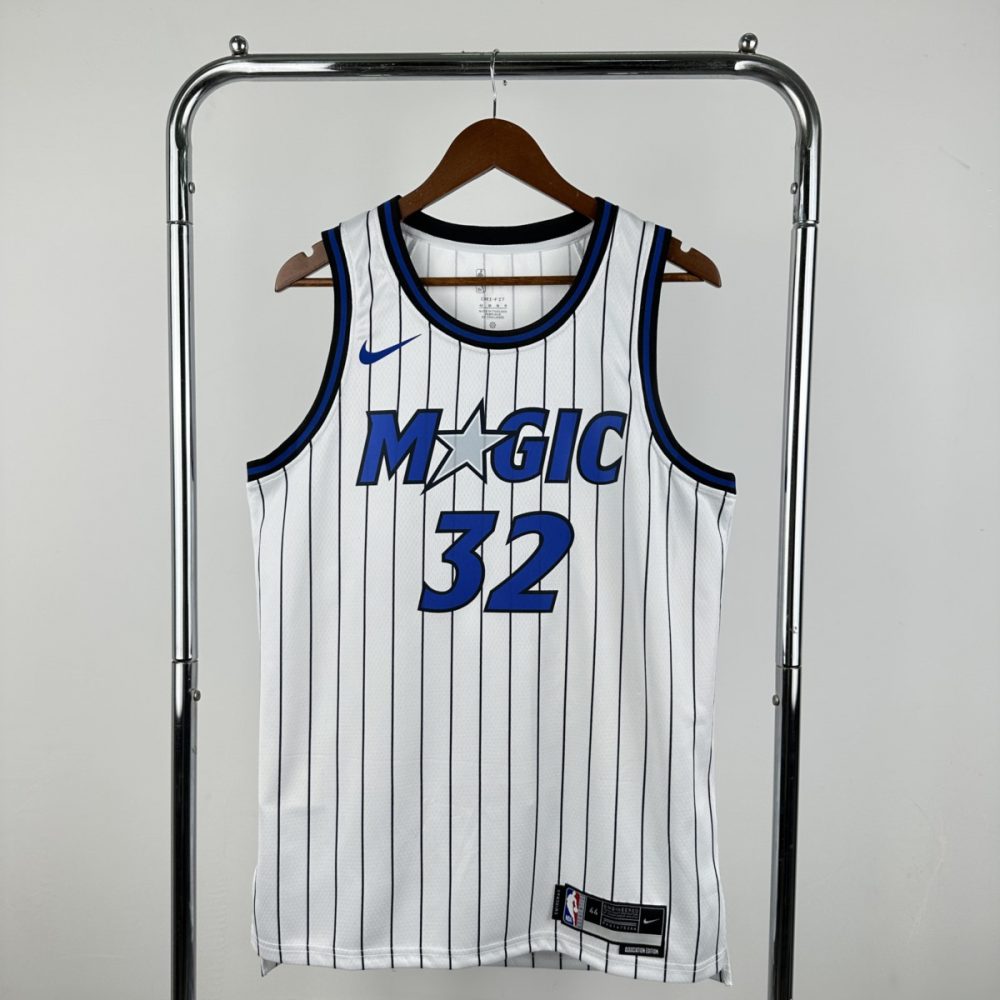 NBA Orlando Magic 2025 Round Neck Home White Jersey O'NEAL#32 S-XXL