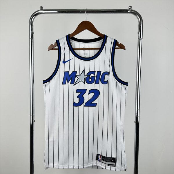 NBA Orlando Magic 2025 Round Neck Home White Jersey O'NEAL#32 S-XXL