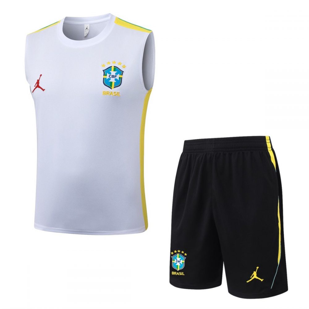 2026 Brazil White Training Set Shirt and Shorts