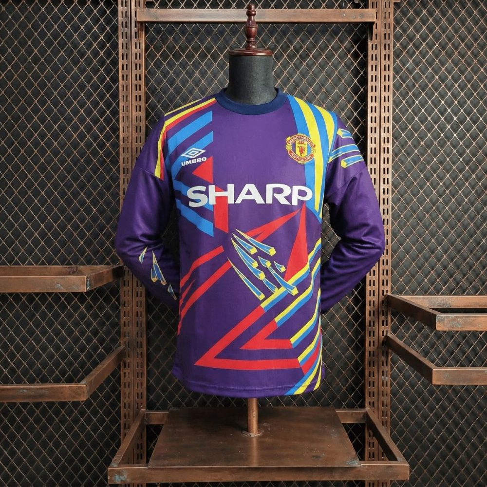 Retro Manchester United 1992/93 Goalkeeper Jersey Long Sleeve Fan Version