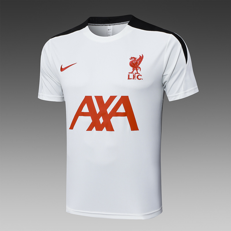 24/25 Liverpool White Training Set Shirt and Shorts