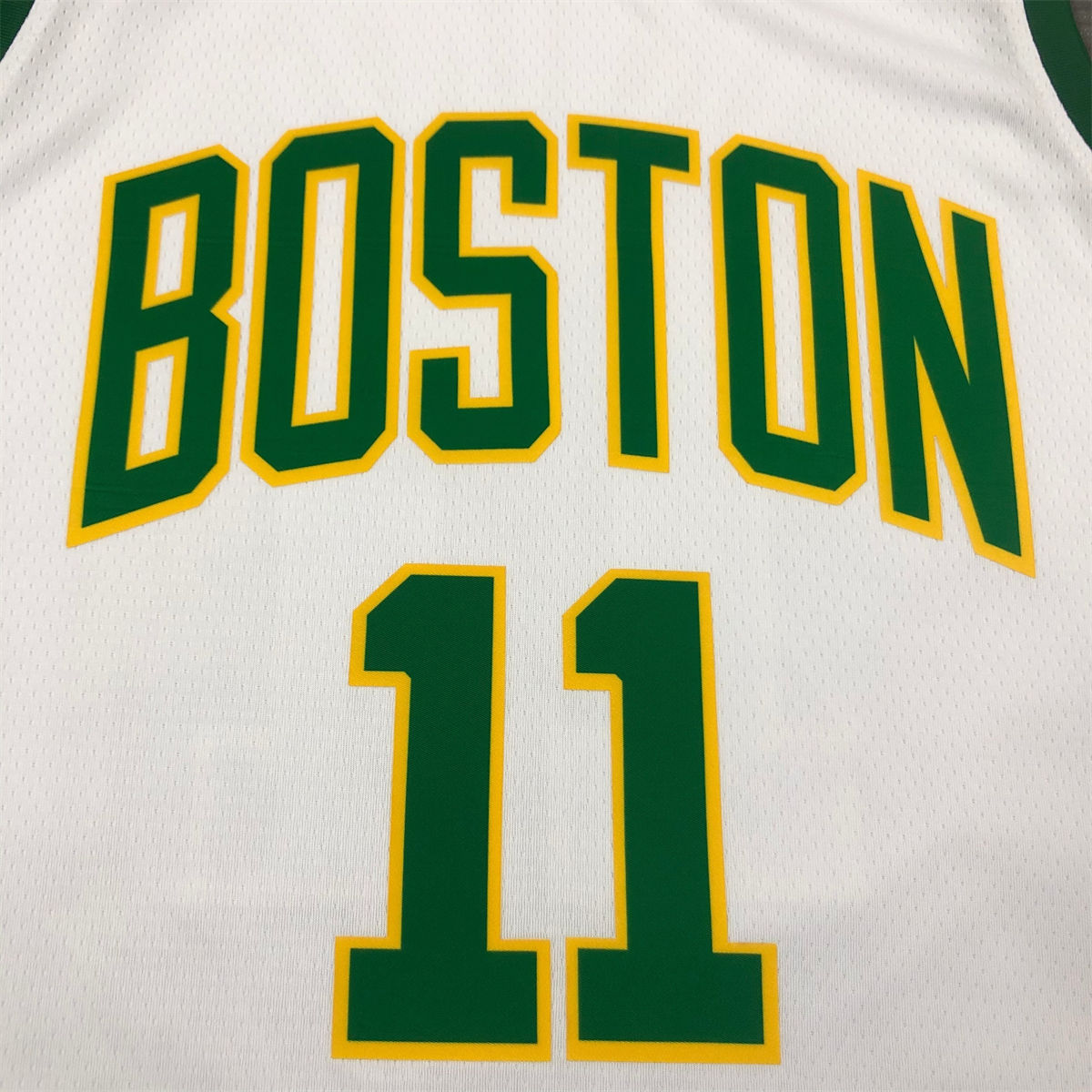 NBA Boston Celtics Round Neck White Jersey IRVING #11 S-XXL