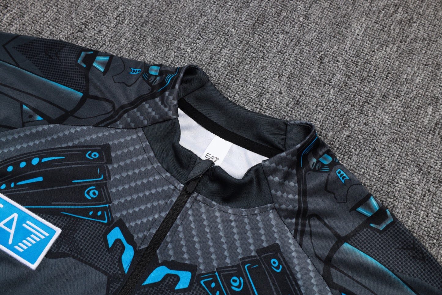 2025/26 Naples dark gray Long-sleeved half-pull training kit Football team kit
