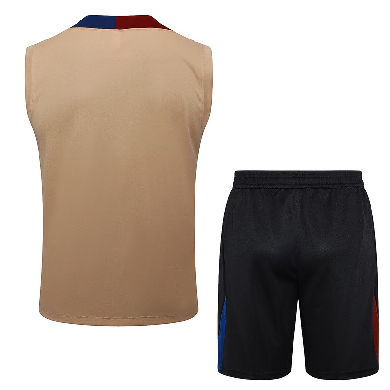 24/25 Barcelona Khaki Training Set Shirt and Shorts