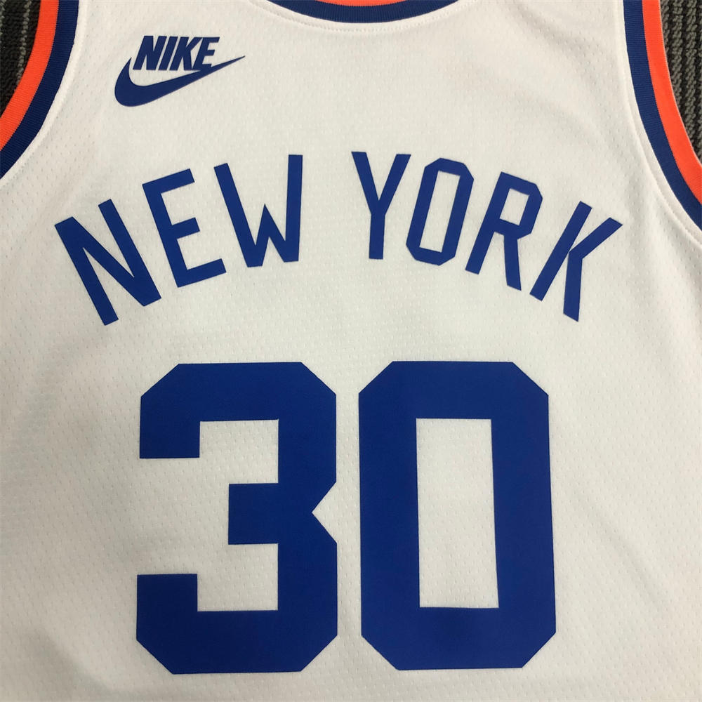 NBA New York Knicks Round Neck White jersey RANDLE#30 S-XXL