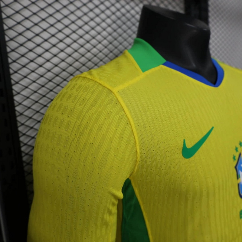 2025/26 Brazil yellow Jersey Long Sleeve Player Version