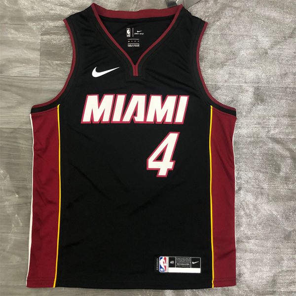 NBA Miami Hearts V-Neck Black Jersey OLADIPO#4 S-XXL