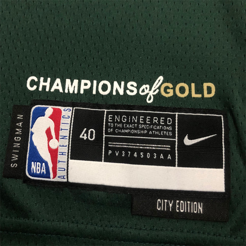 NBA Boston Celtics Round neck Deep Green Jersey Tatum#0 S-XXL