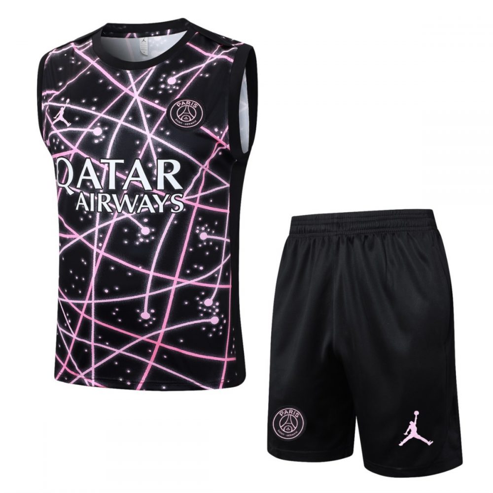 2026 PSG Black Training Set Shirt and Shorts