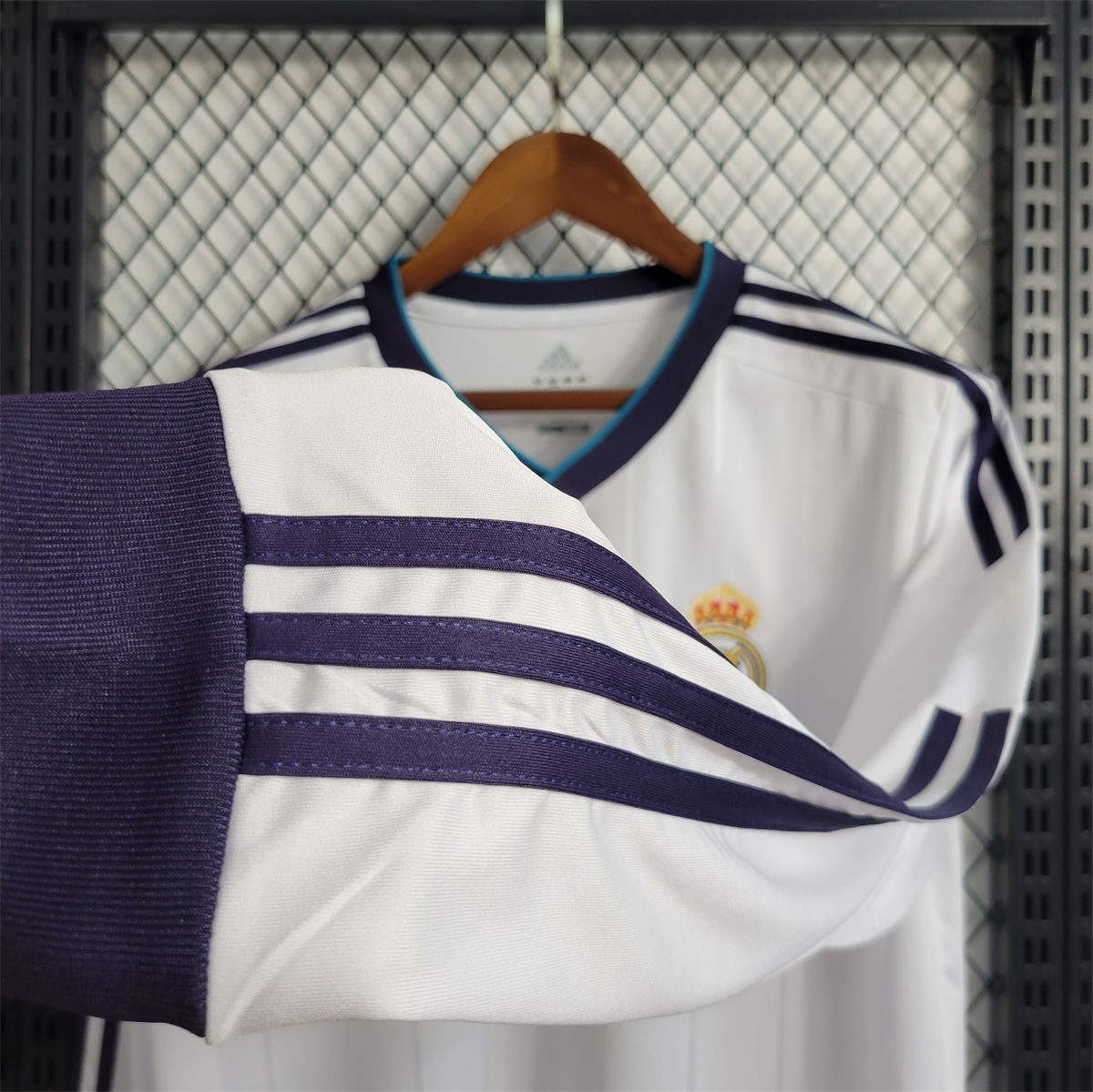 Retro Real Madrid 12/13 Long Sleeve Home jersey Fan Version