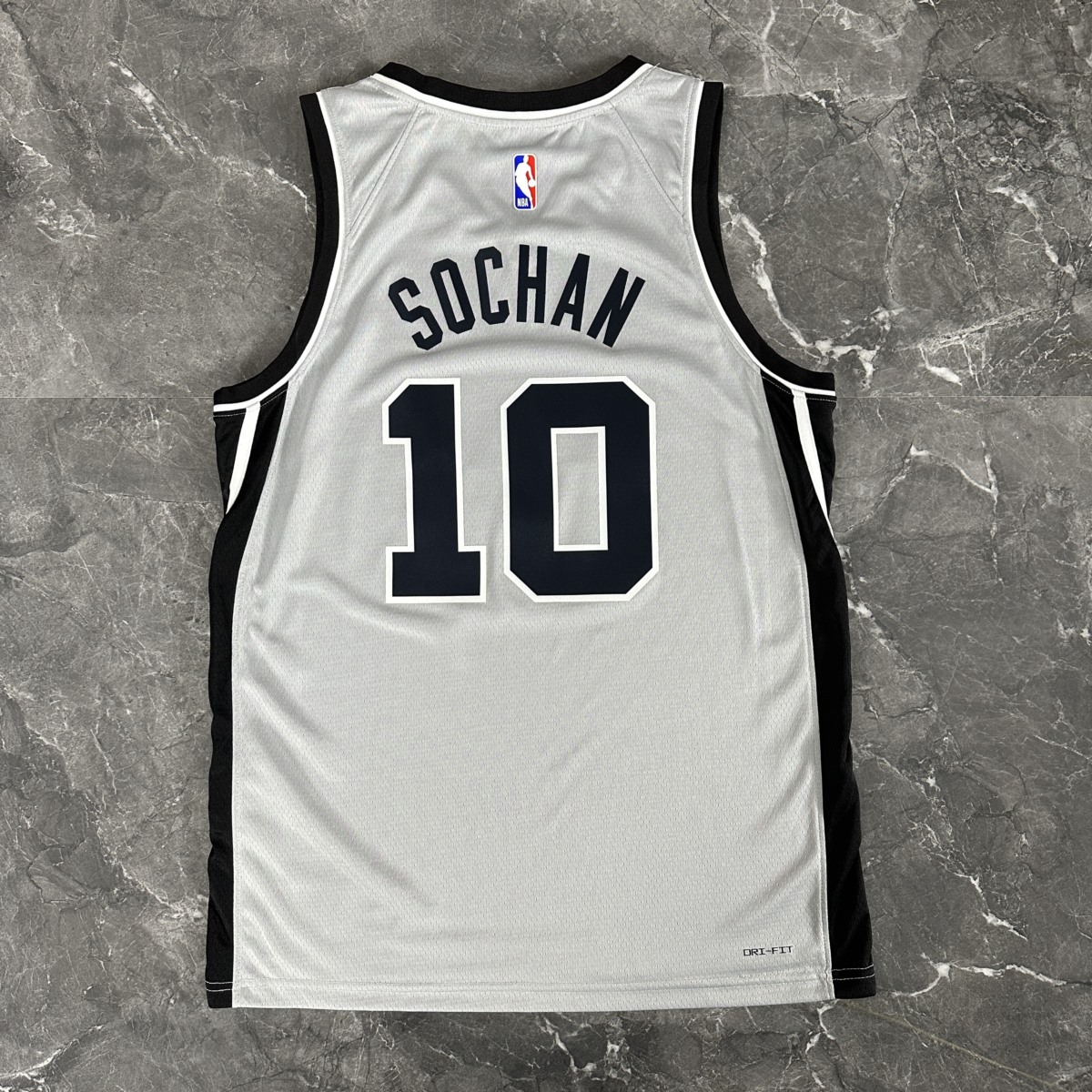 NBA 2026 San Antonio Spurs Grey jersey SOCHAN#10