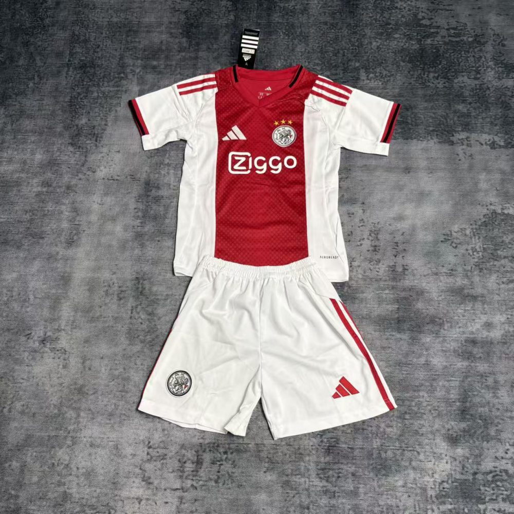 2025/26 Ajax Home jersey kids Kits size: 16-28