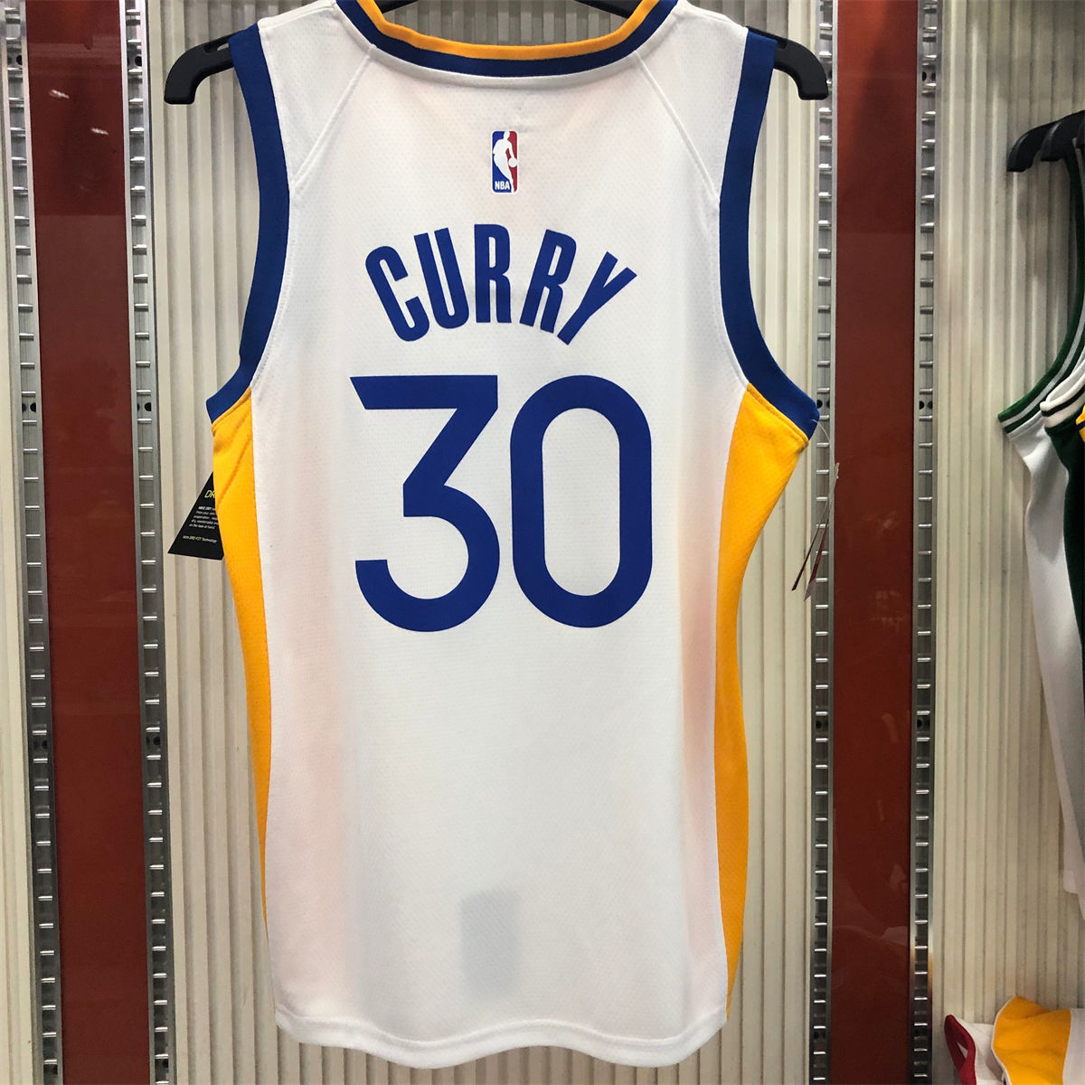 NBA Golden State Warriors V neck White Jersey CURRY#30 S-XXL