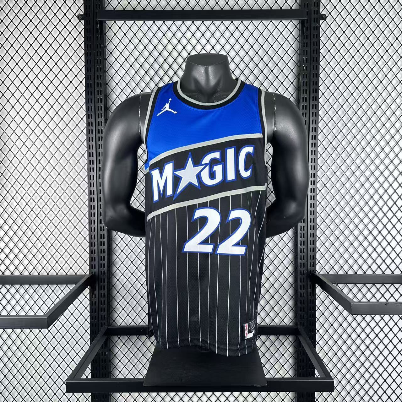 NBA Orlando Magic 2025/26 Round Neck Jordan Edition Black Jersey WAGNER#22