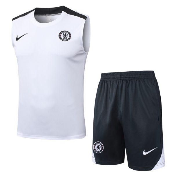 2026 Chelsea White Training Set Shirt and Shorts