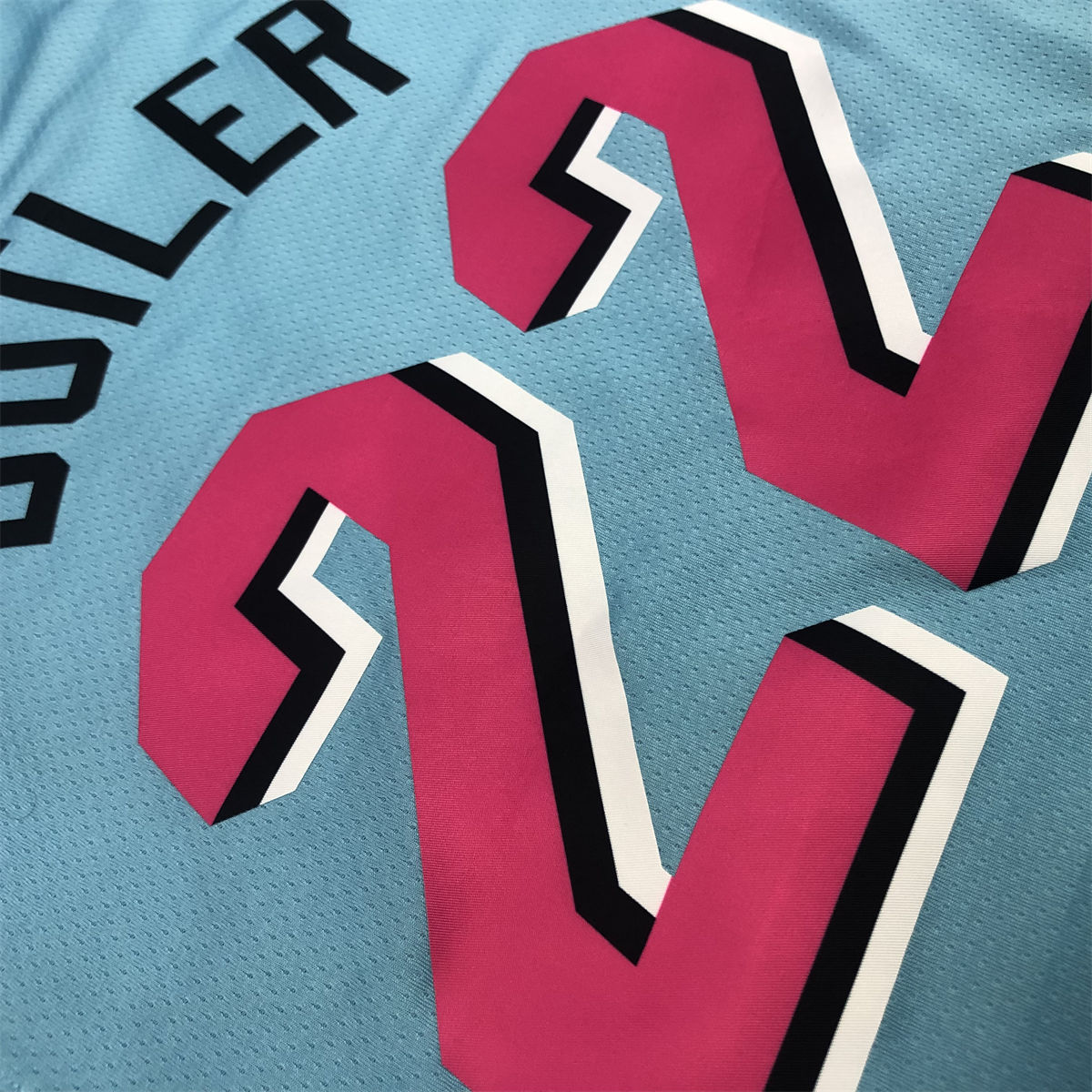NBA Miami Hearts round neck Light Blue Jersey BUTLER#22 S-XXL