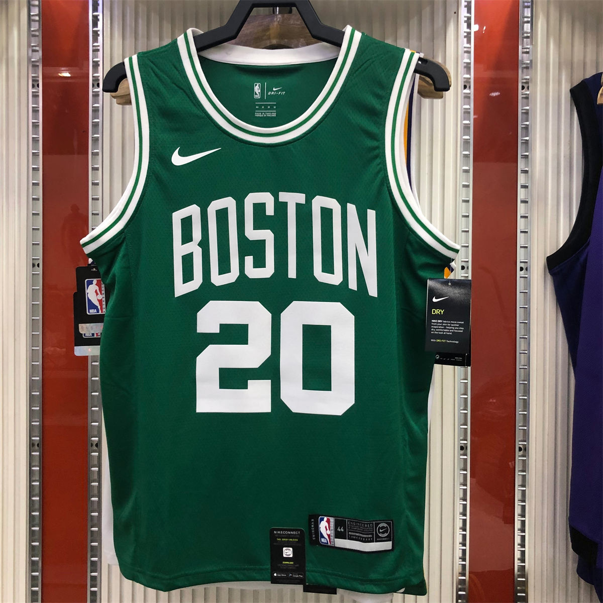 NBA Boston Celtics round neck Retro Green Jersey Allen#20 S-XXL