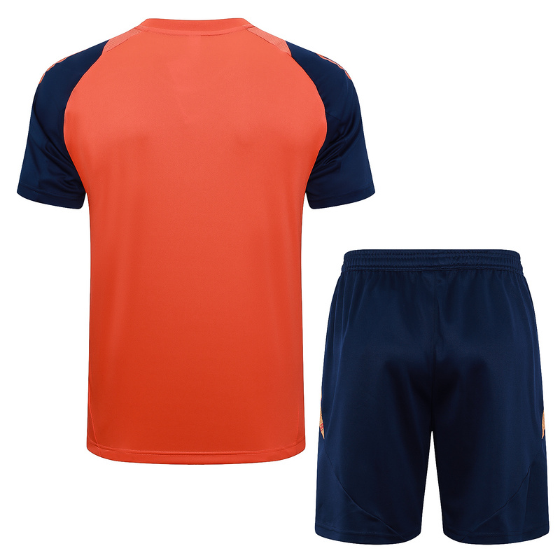 24/25 Manchester United Orange Training Set Shirt and Shorts