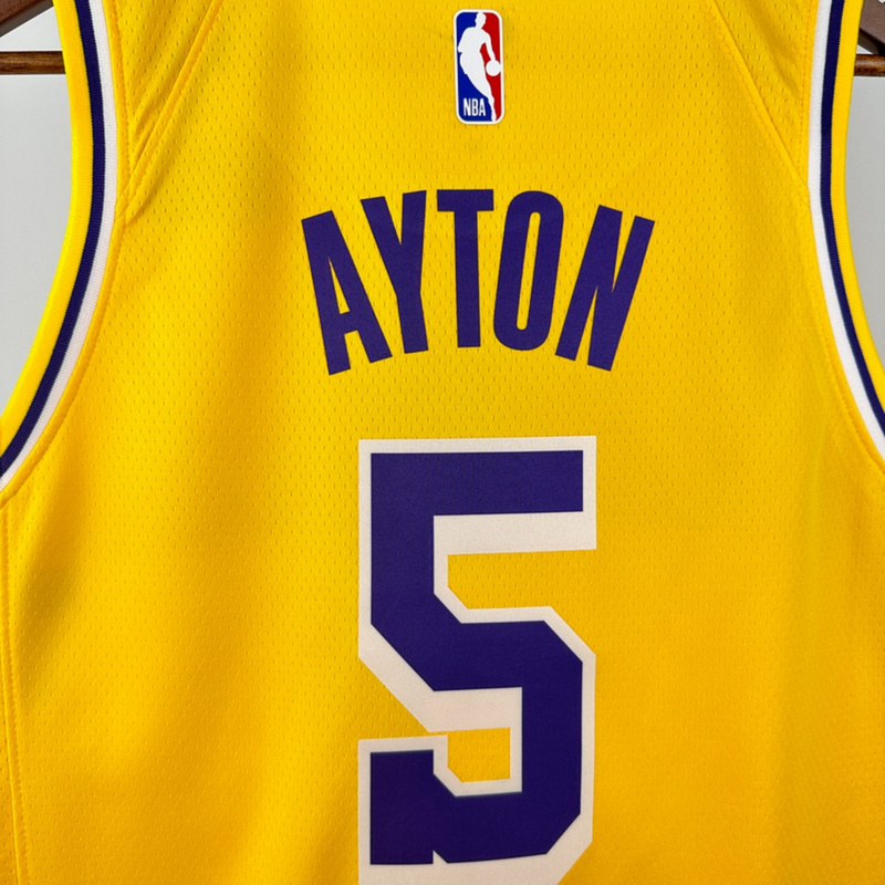NBA Los Angeles Lakers AYTON#5 2022/23 Gold Association Edition Swingman Jersey S-XXL