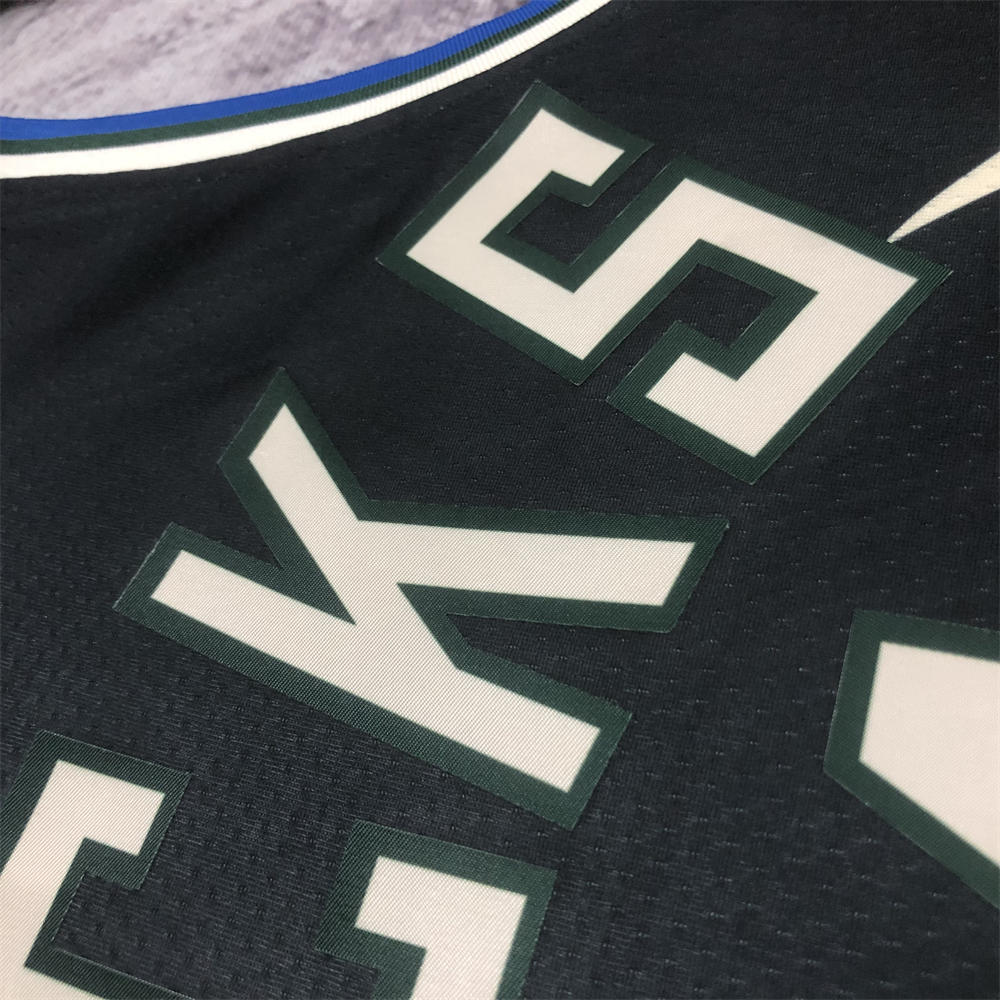 NBA Milwaukee Bucks V-Neck JORDAN Edition Black jersey ANTETOKOUNMPO#34 S-XXL