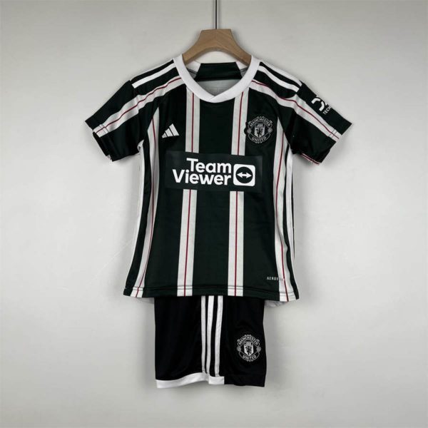 23/24 Manchester United Away jersey Kid Kits Size 16-28