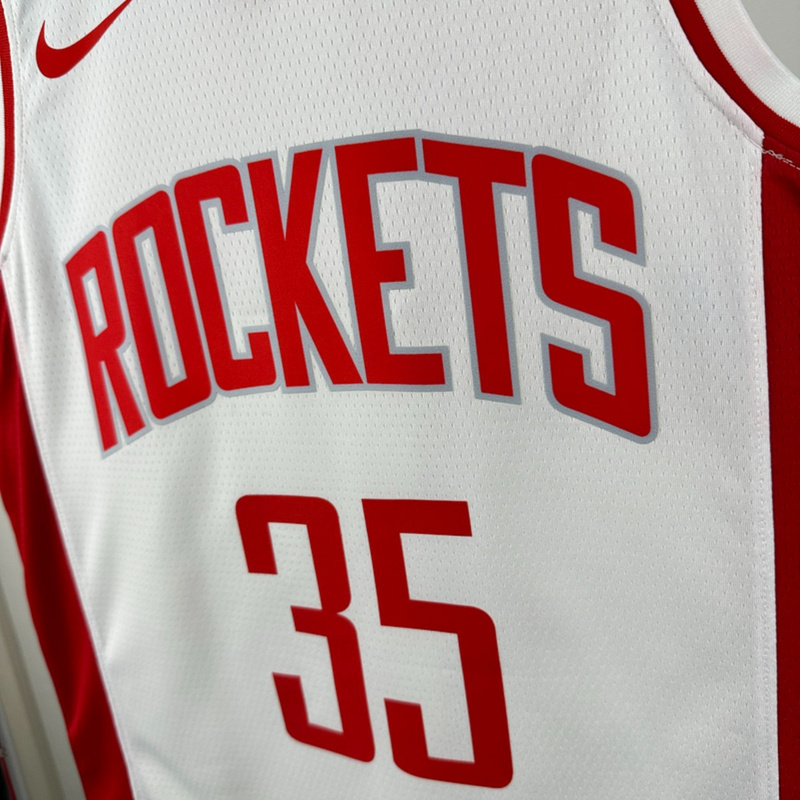 NBA Houston Rockets V-Neck White Jersey DURANT#35 S-XXL