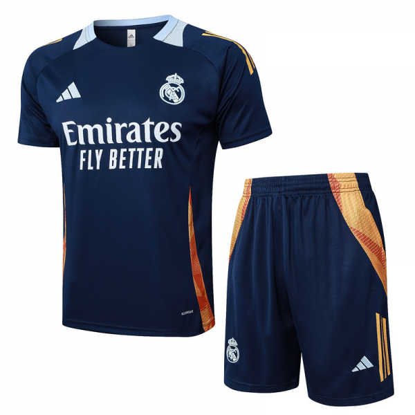 24/25 Real Madrid Royal blue Training Set Shirt and Shorts