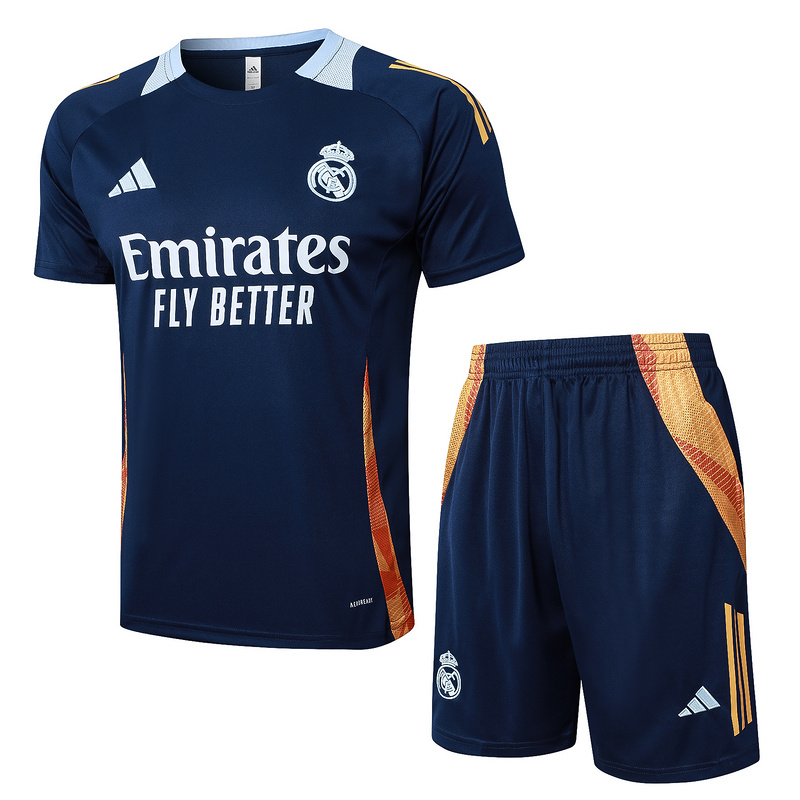 24/25 Real Madrid Royal blue Training Set Shirt and Shorts