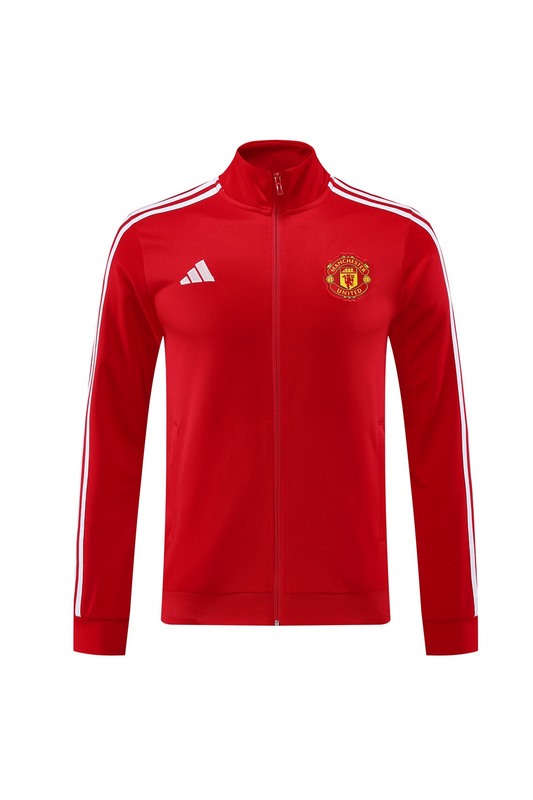 2024 Manchester United Red Jacket Training Suit Set Football Team Shirt Sports Fashion