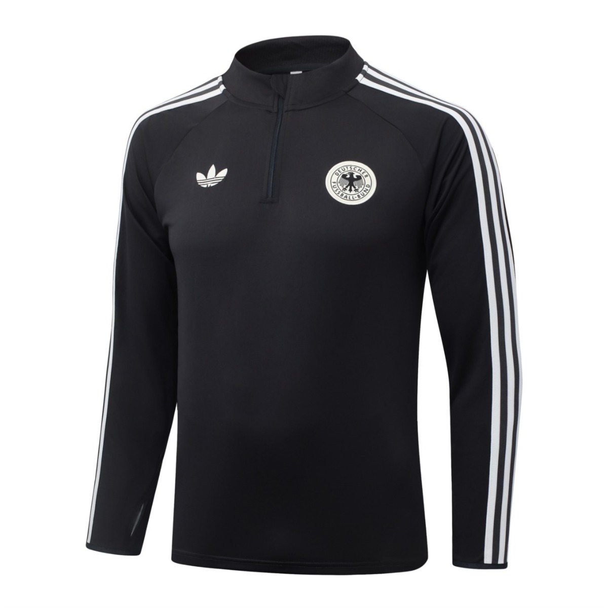 2026 Germany Dark gray Long-sleeved half-pull training kit