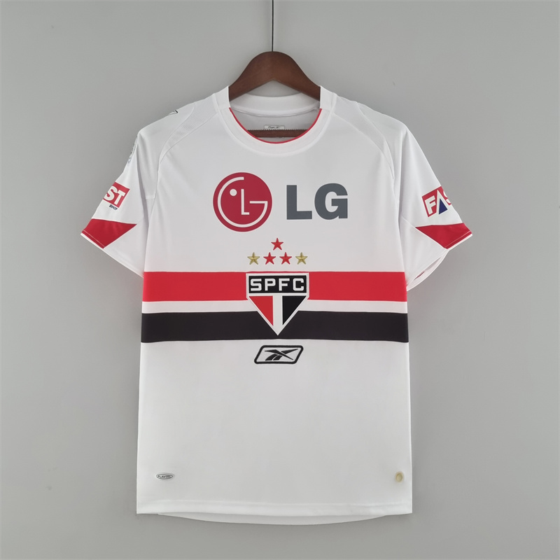 Retro 2006 sao paulo home jersey Fan Version