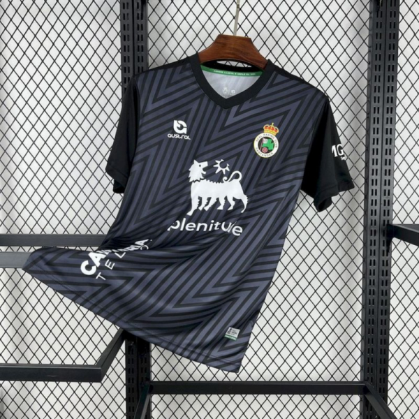 24/25 Racing de Santander Black Goalkeeper Jersey Fan Version