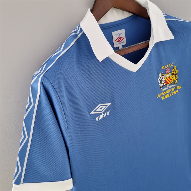 Retro Manchester City  81/82 home jersey Fan Version
