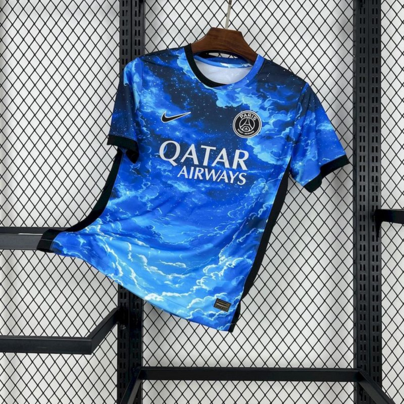 2025/26 PSG Blue sky and white clouds Jersey Fan Version