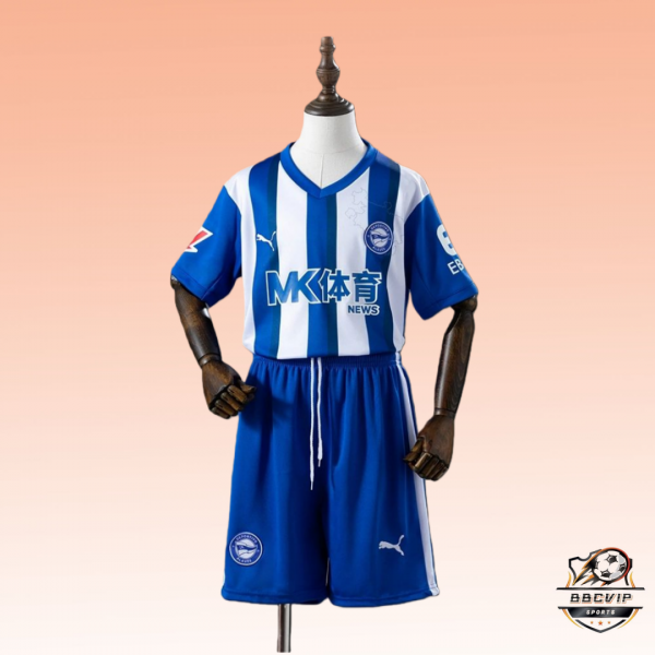 2025/26 Deportivo Alaves Home Kids Kits szie 16-28