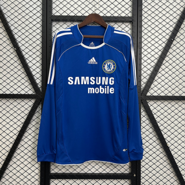 Retro Chelsea 06/07 Home jersey Long sleeve jersey Fan Version