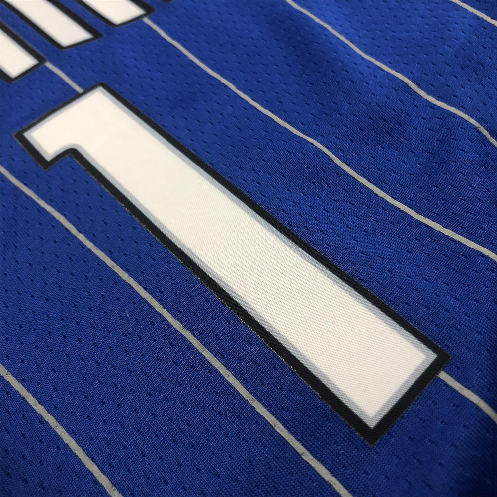 NBA Orlando Magic V-Neck Jersey Blue McGRADY#1 S-XXL