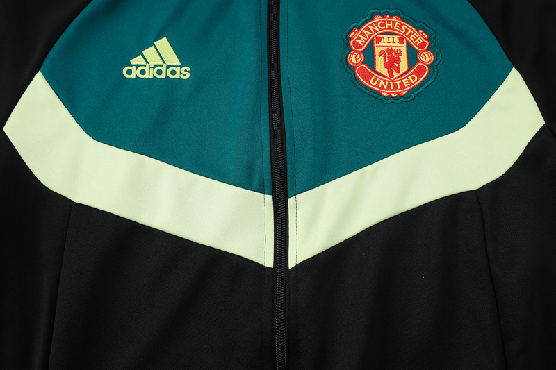 2024/25 Manchester United Black Jacket Training Suit Set Football Team Shirt Sports Fashion