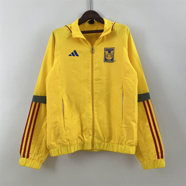 23/24 Windbreaker Tigres UANL Yellow Sport Unifom jersey Sport Unifom