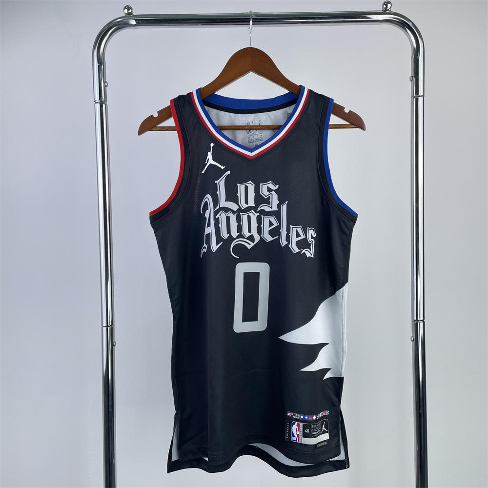 NBA Toronto Raptors V-Neck Black jersey WESTBROOK#0 S-XXL