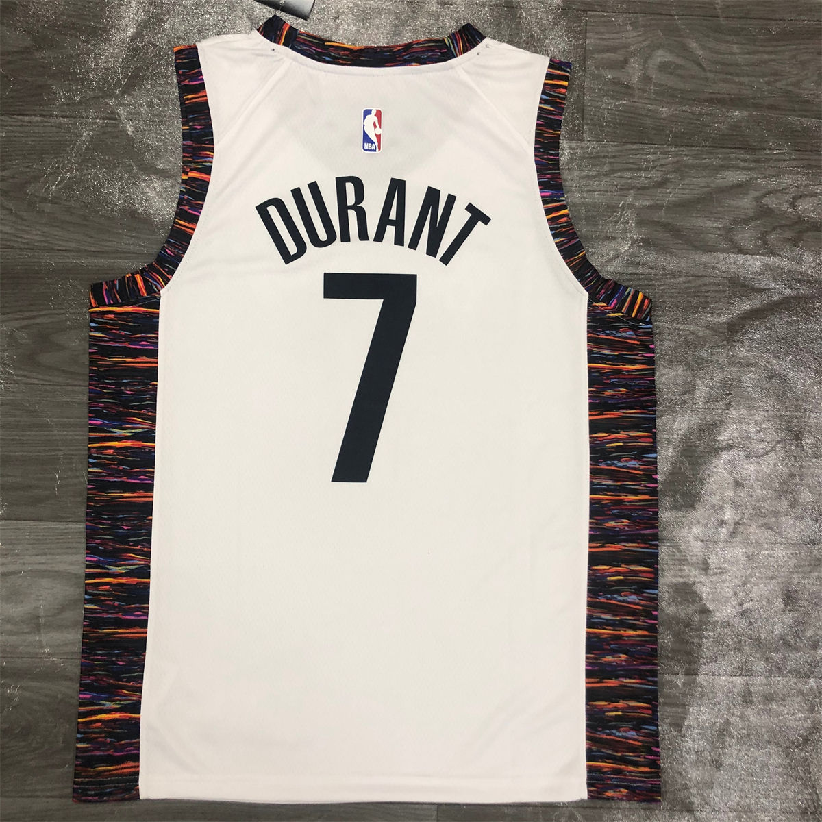 NBA Brooklyn Nets V-Neck White Jersey DURANT#7 S-XXL