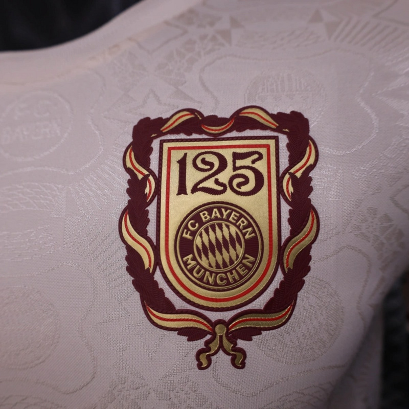 2025/26 Bayern Munich 125th Anniversary Edition Beige jersey Player Version