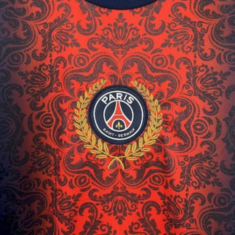 2025/26 PSG (CAMPEONES DE EUROPA) Blue and Red jersey Fan version