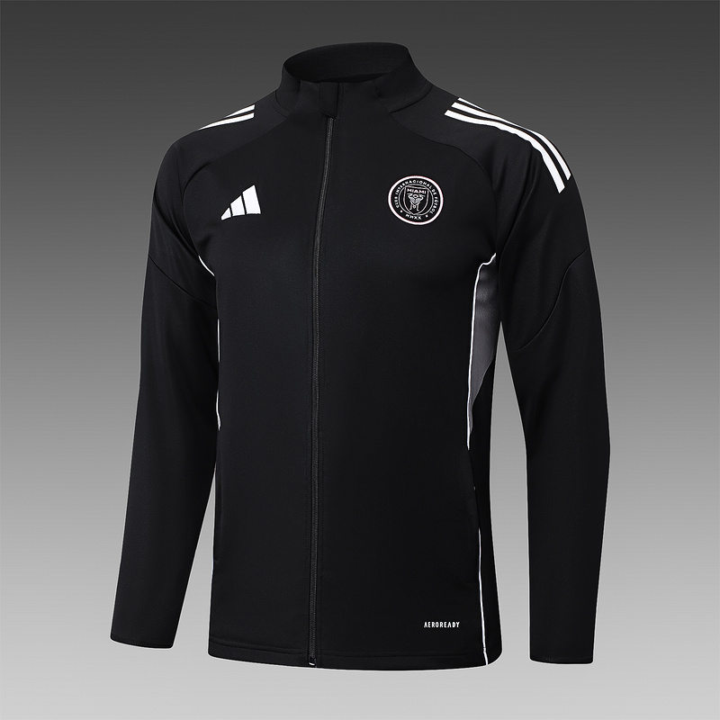 2025/26 Miami Black Jacket Training Suit Set Football Team Shirt Sports Fashion