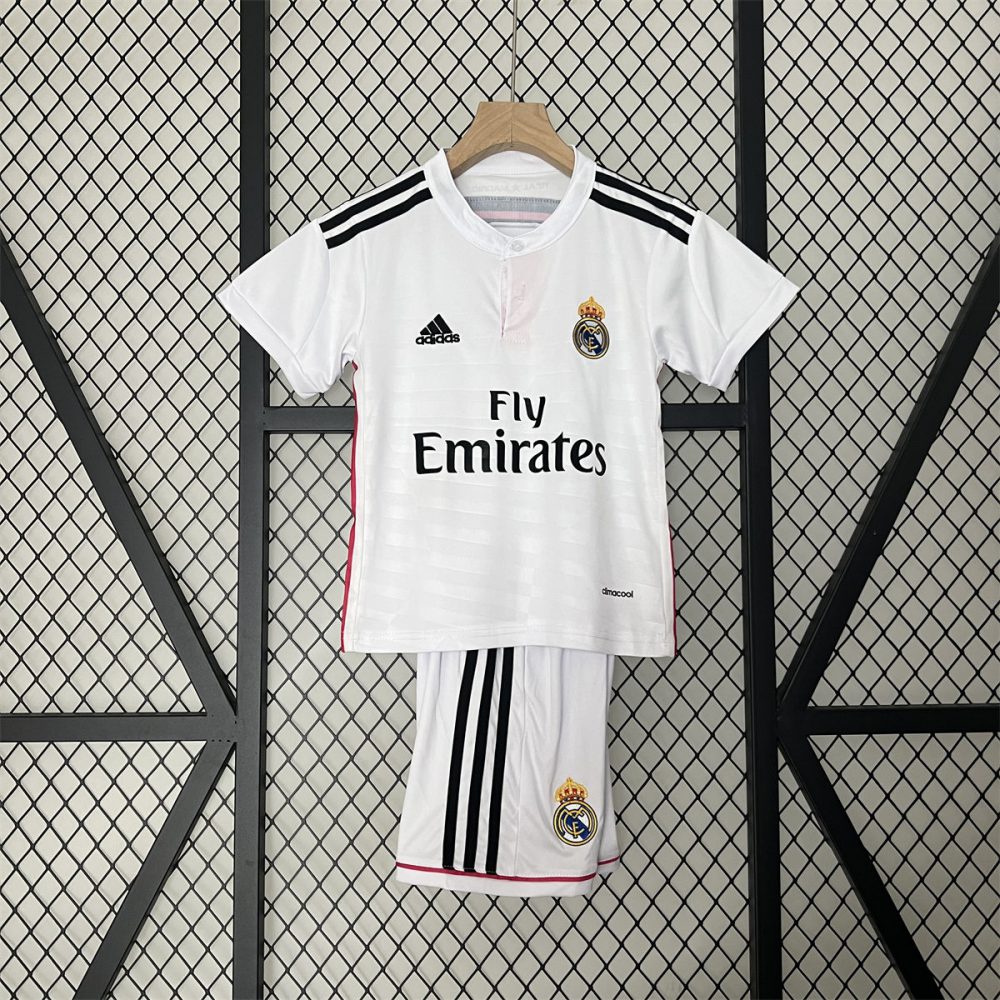 Retro Real Madrid 14/15 home jersey Kid Kits Size 16-28