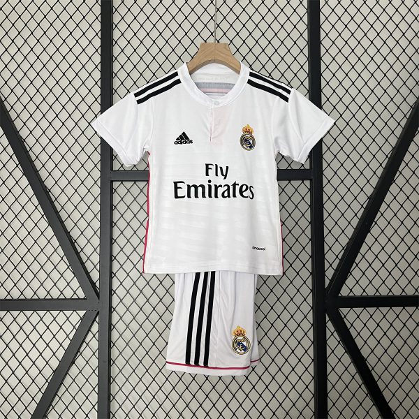 Retro Real Madrid 14/15 home jersey Kid Kits Size 16-28